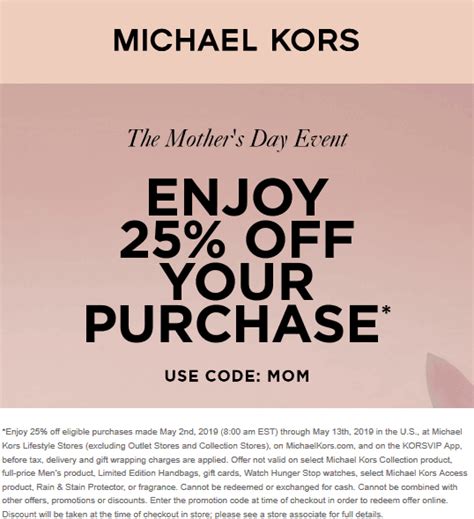 promo code michael kors|michael kors promo code today.